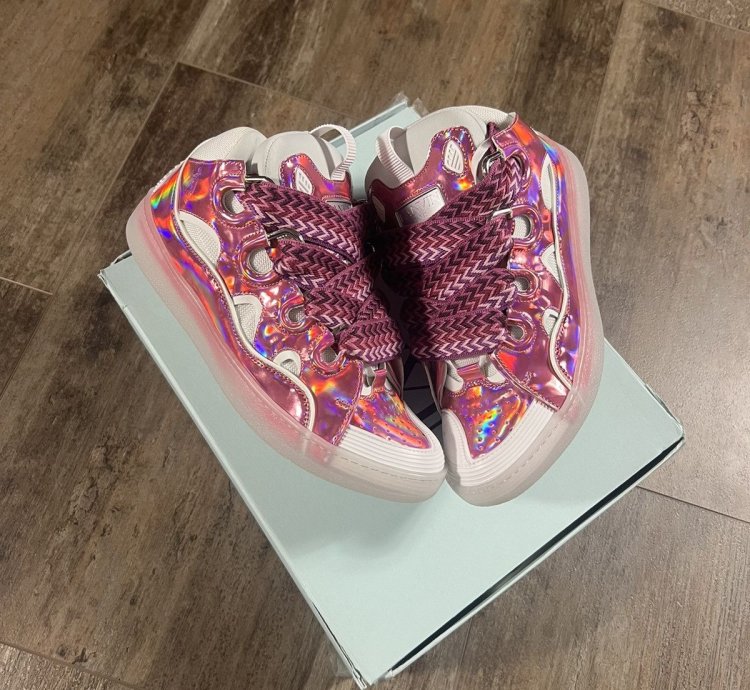 Brand New Lanvin Curb Sneaker Pink
