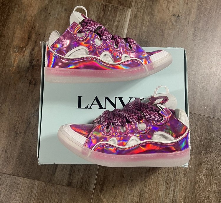 Brand New Lanvin Curb Sneaker Pink