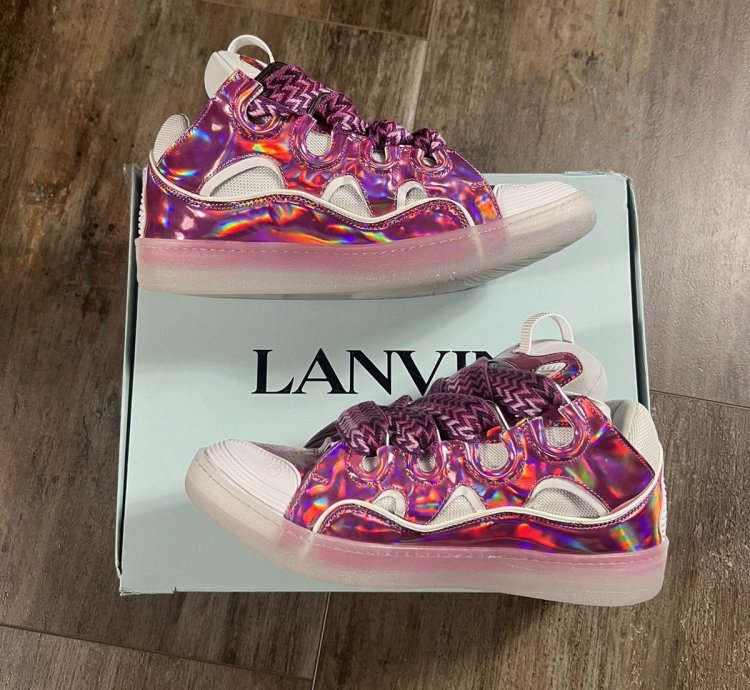 Brand New Lanvin Curb Sneaker Pink