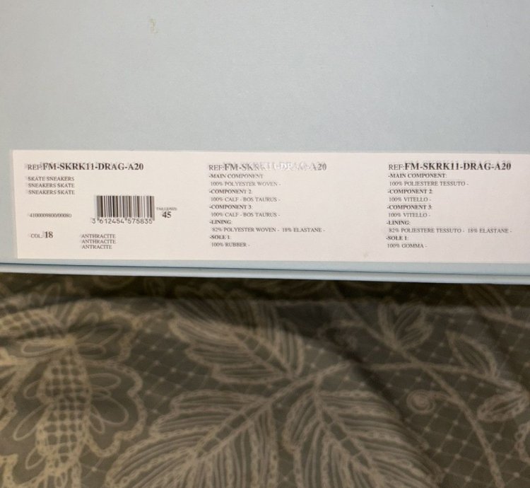 Brand New Lanvin Skate Sneakers Sz45 12us
