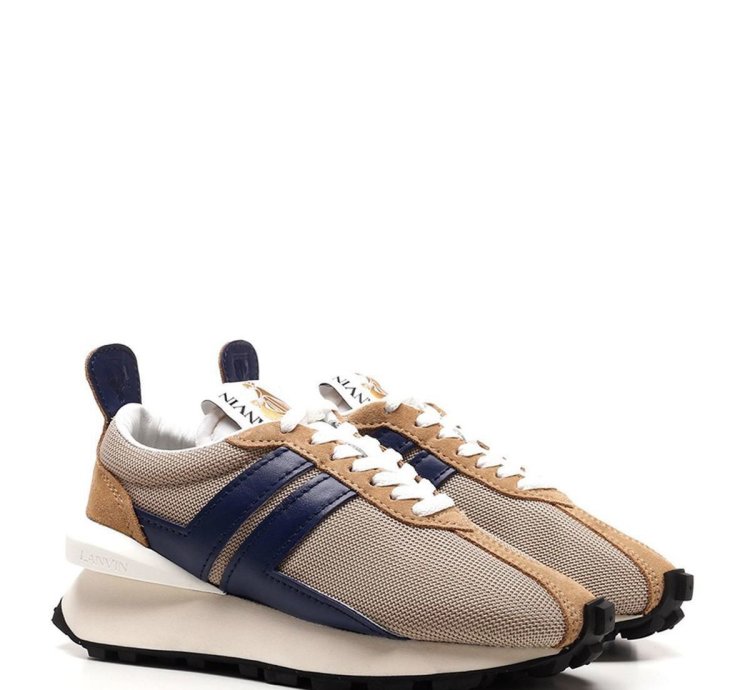 Bumper Mesh Leather Sneaker