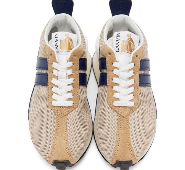 Bumper Mesh Leather Sneaker