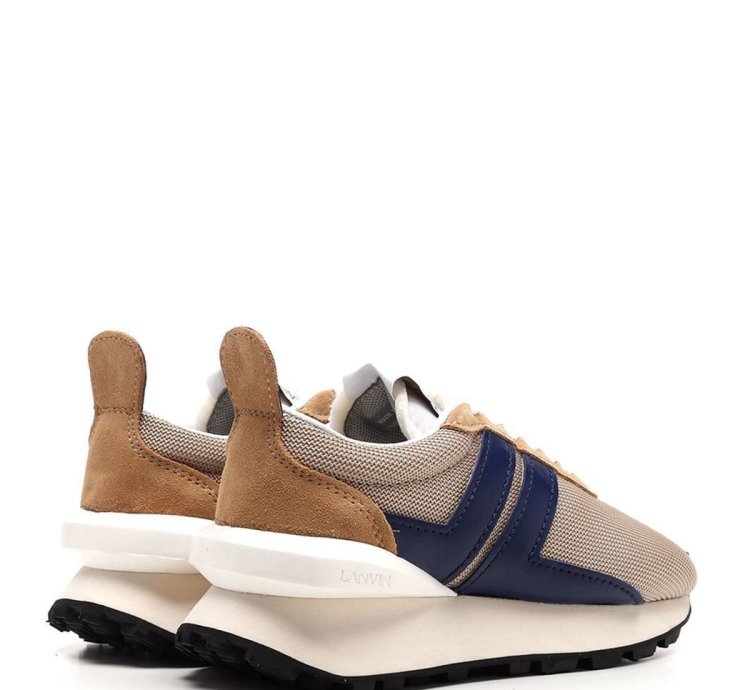 Bumper Mesh Leather Sneaker