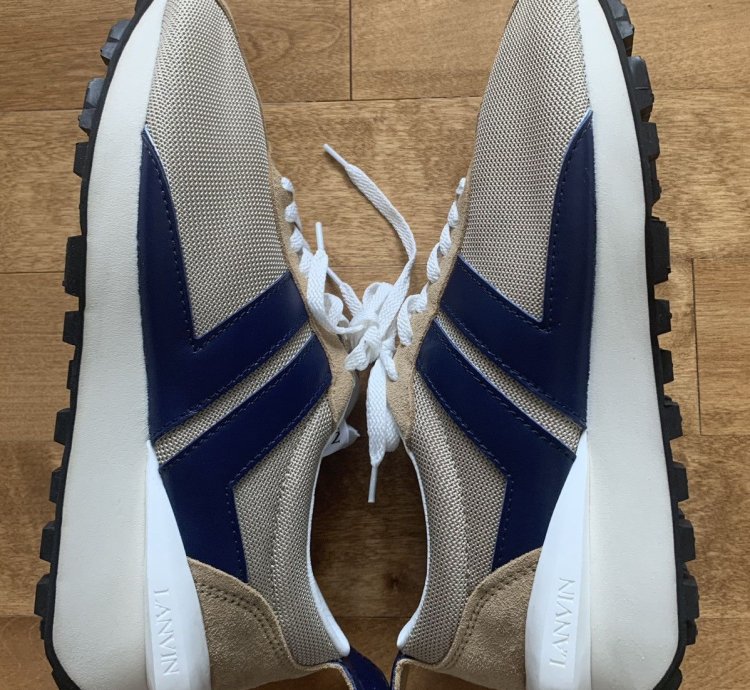Bumper Mesh Leather Sneaker
