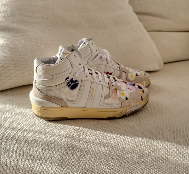 Clay High Top Leather Sneakers Eu40