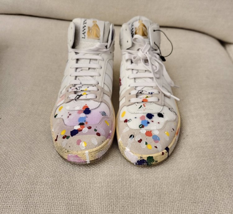 Clay High Top Leather Sneakers Eu40