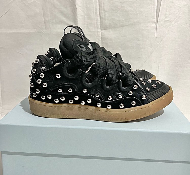 Curb Trainers Silver Studs