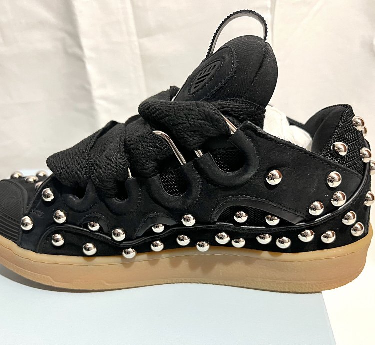 Curb Trainers Silver Studs