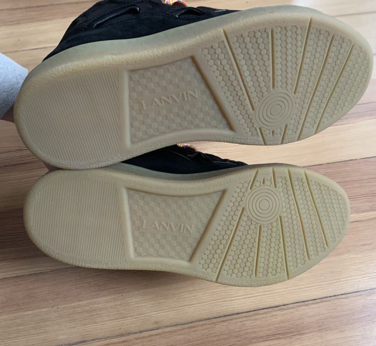 Ds Black Fat Lace Curb Sneakers