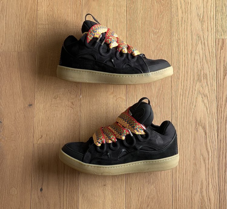 Ds Sold Out Lanvin Curb Sneakers In Black