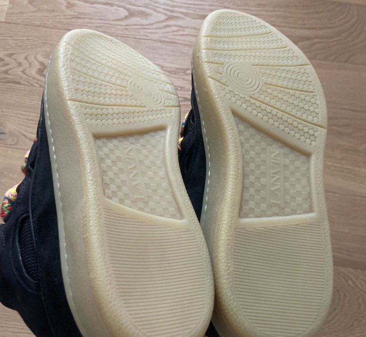Ds Sold Out Lanvin Curb Sneakers In Black
