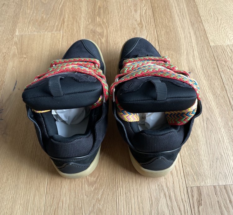 Ds Sold Out Lanvin Curb Sneakers In Black