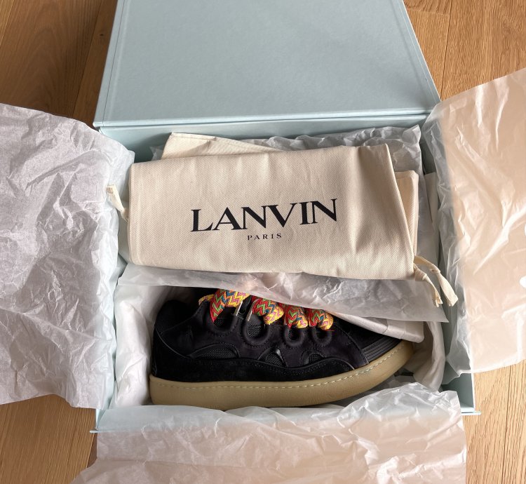 Ds Sold Out Lanvin Curb Sneakers In Black