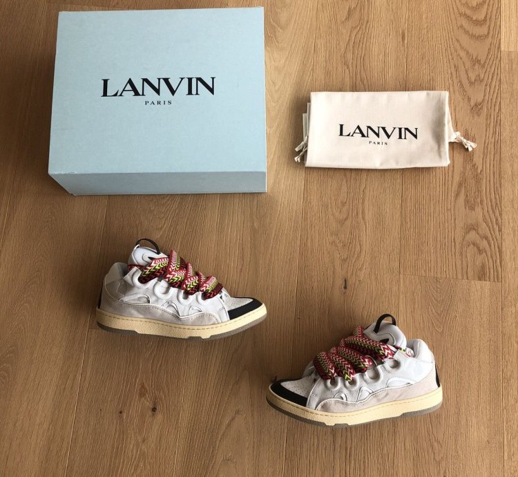 Ds Sold Out Lanvin Curb Sneakers In White