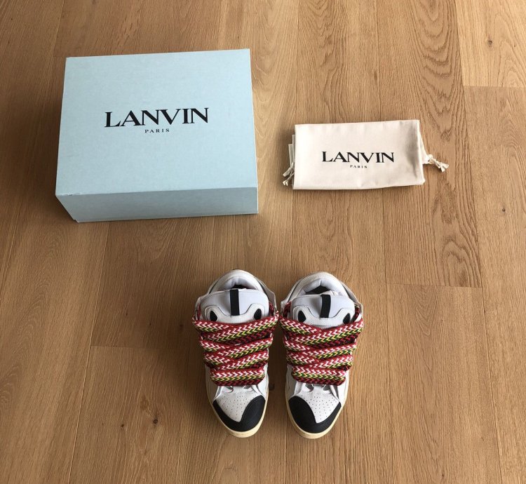 Ds Sold Out Lanvin Curb Sneakers In White