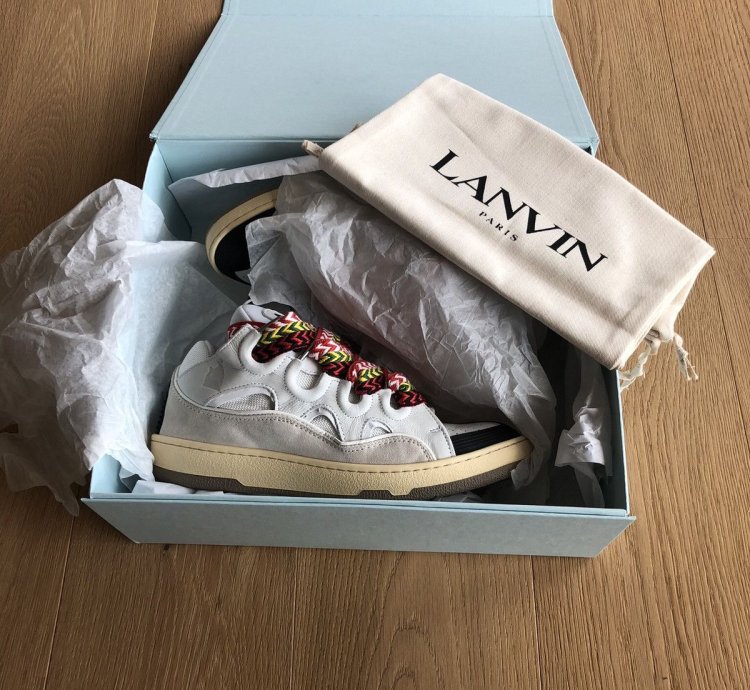 Ds Sold Out Lanvin Curb Sneakers In White
