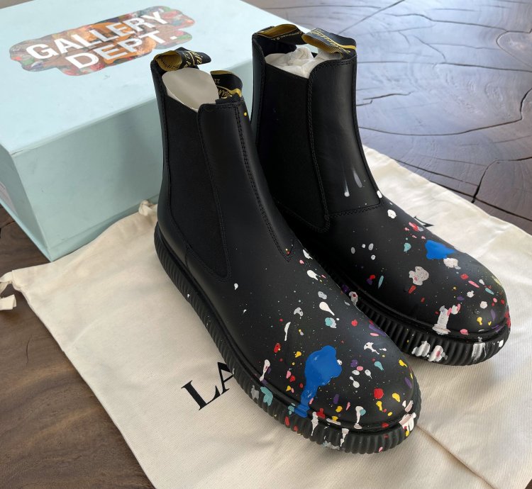 Eu41 Arpege Artist Paint Slip On Chelsea Ankle Boot Ss22
