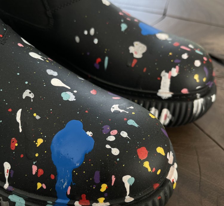 Eu41 Arpege Artist Paint Slip On Chelsea Ankle Boot Ss22