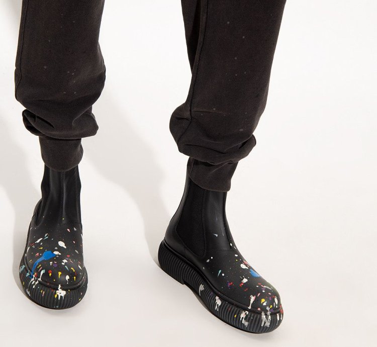 Eu41 Arpege Artist Paint Slip On Chelsea Ankle Boot Ss22