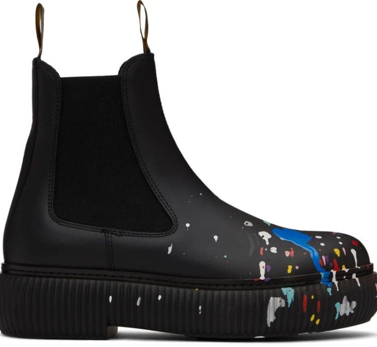 Eu41 Arpege Artist Paint Slip On Chelsea Ankle Boot Ss22