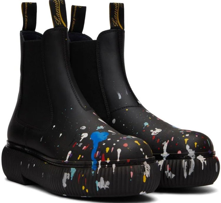Eu41 Arpege Artist Paint Slip On Chelsea Ankle Boot Ss22