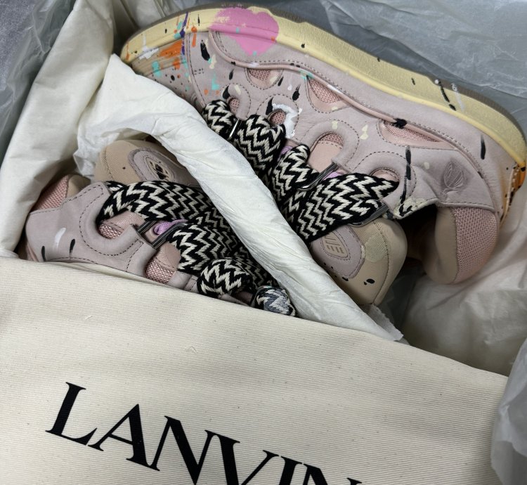 Gallery Dpet Lanvin Printed Curb Sneakers