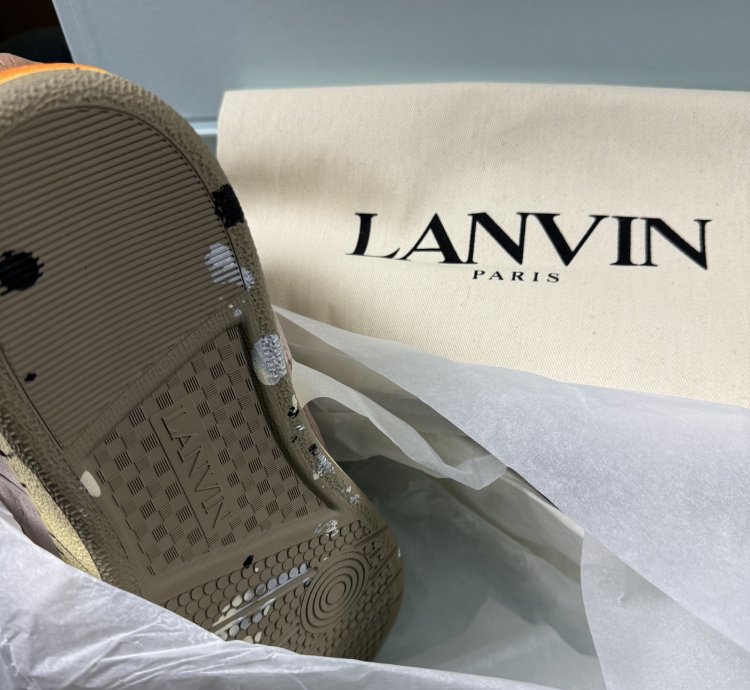 Gallery Dpet Lanvin Printed Curb Sneakers
