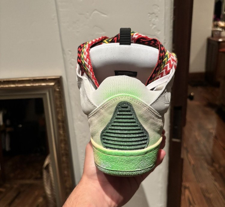 Gallery Lanvin Curb Sneakers Paint Splatter