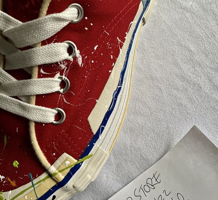 Gd Lanvin Melted Paint Sneaker 43