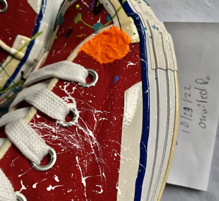 Gd Lanvin Melted Paint Sneaker 43