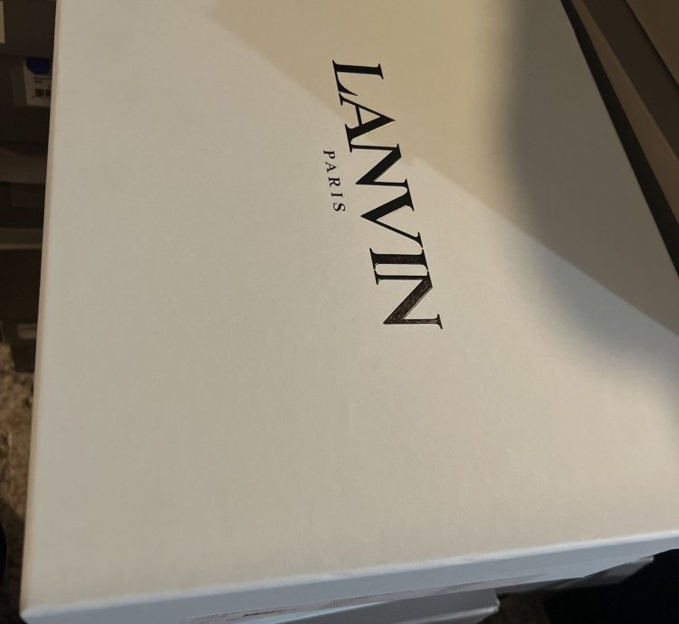 Green Lanvin Sneaker With Pink Hint In Laces