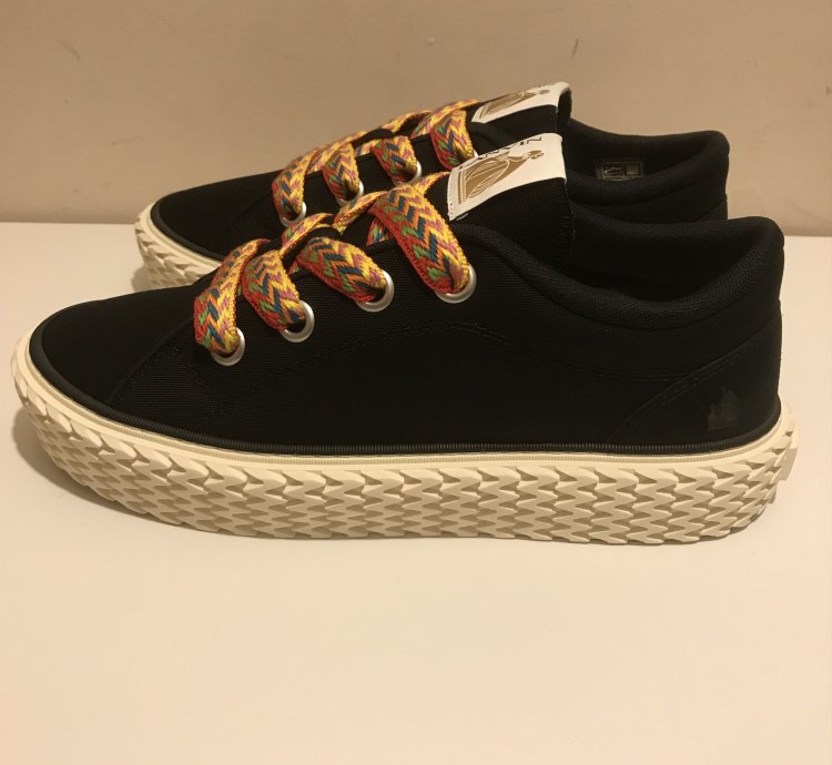 Lanvin Black Canvas Sneakers