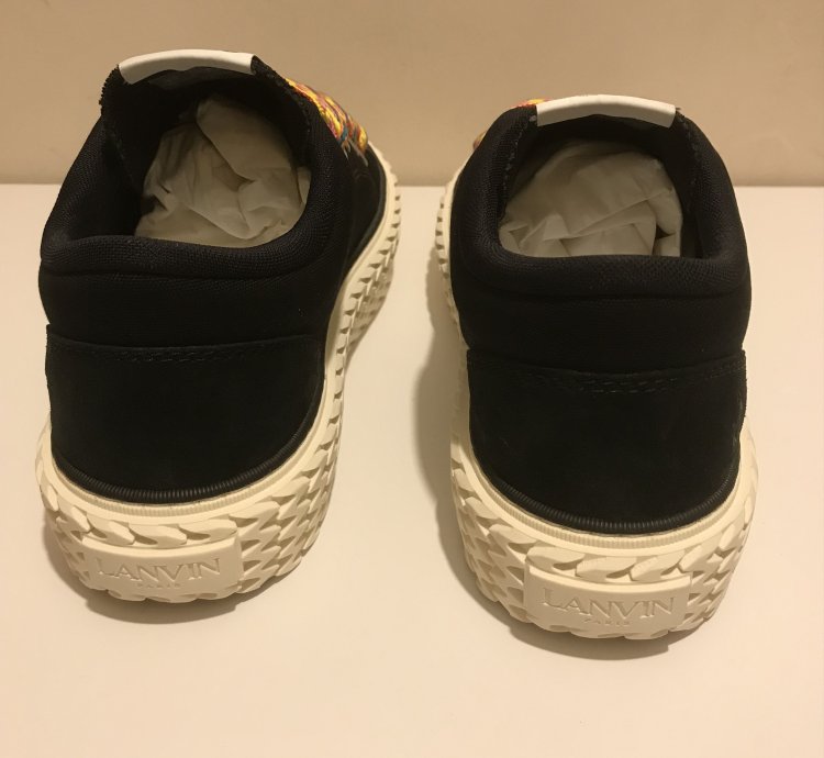 Lanvin Black Canvas Sneakers