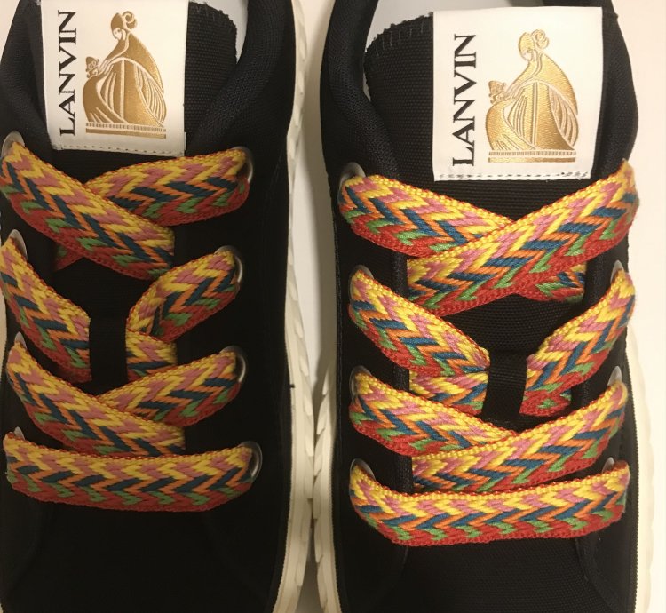 Lanvin Black Canvas Sneakers