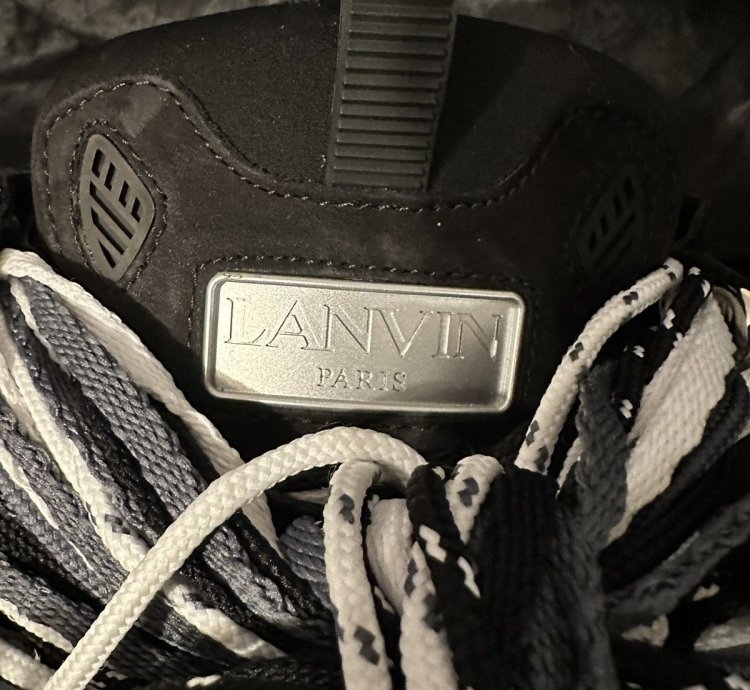 Lanvin Black Curb Sneakers