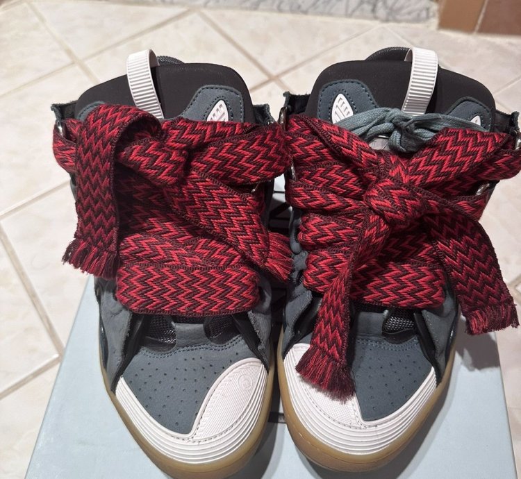 Lanvin Blue Curb Sneakers