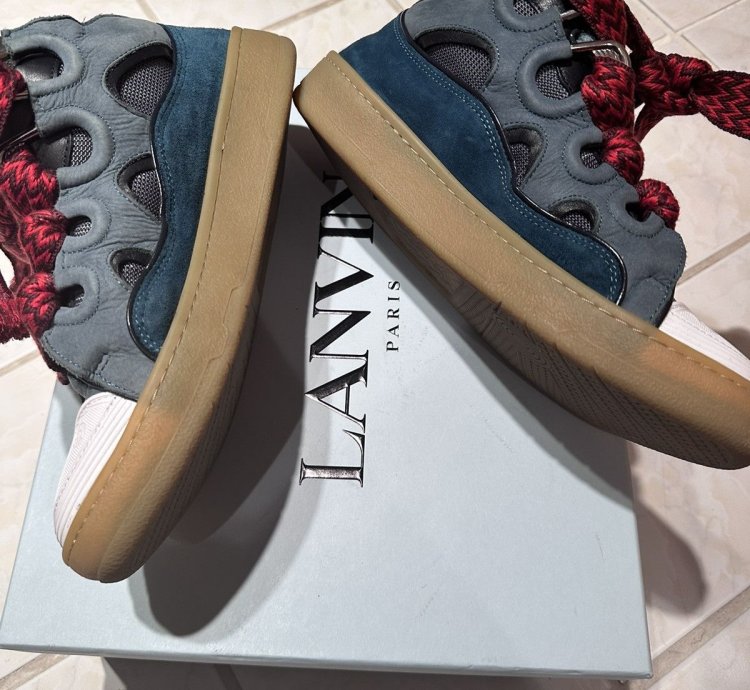 Lanvin Blue Curb Sneakers