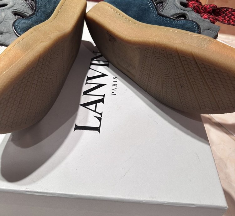 Lanvin Blue Curb Sneakers