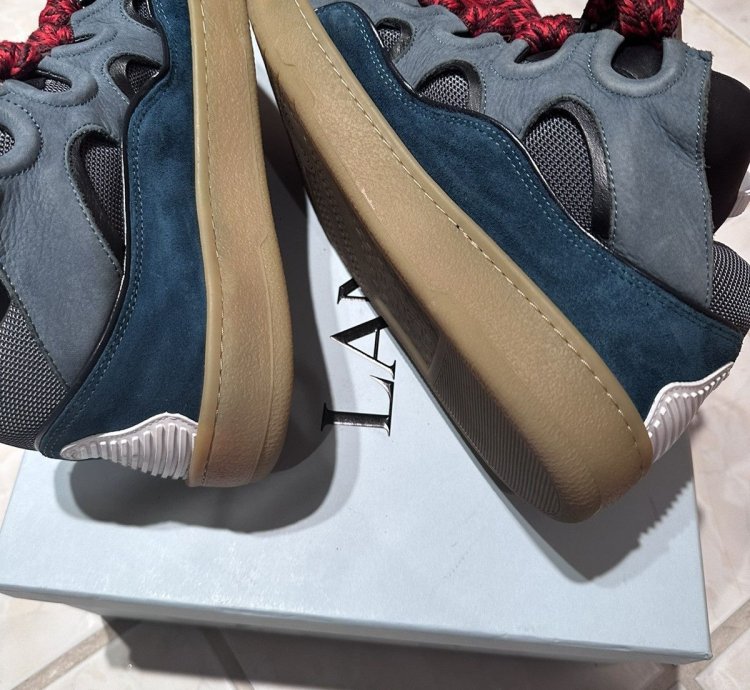 Lanvin Blue Curb Sneakers