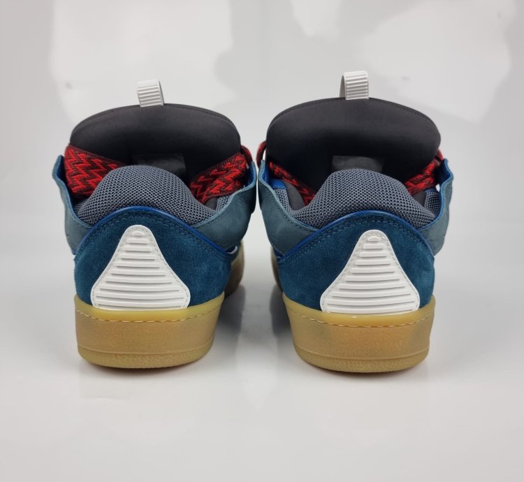 Lanvin Curb Blue And Red Sneakers New Ss23