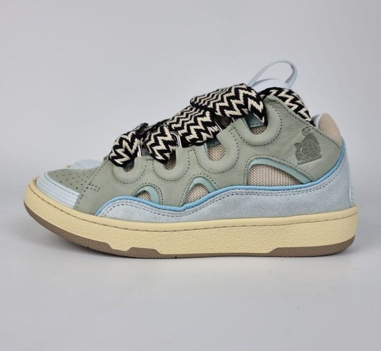 Lanvin Curb Blue Sneakers New Fw22 36