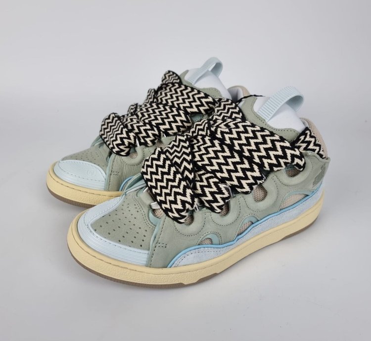 Lanvin Curb Blue Sneakers New Fw22 36