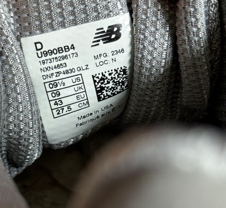 990v4 Arctic Grey Sneakers 9 5 Us 43 Eur U990bb4 Usa Made
