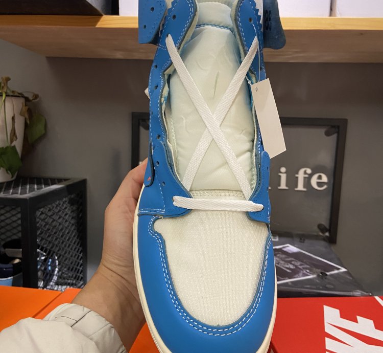Jordan 1 Retro High Off-white University Blue Aq0818-148