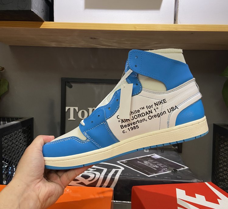 Jordan 1 Retro High Off-white University Blue Aq0818-148