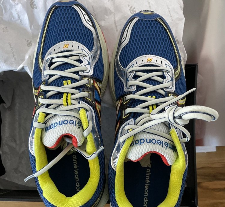 Aim Leon Dore 860v2 Blue Yellow