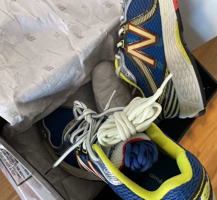 Aim Leon Dore 860v2 Blue Yellow