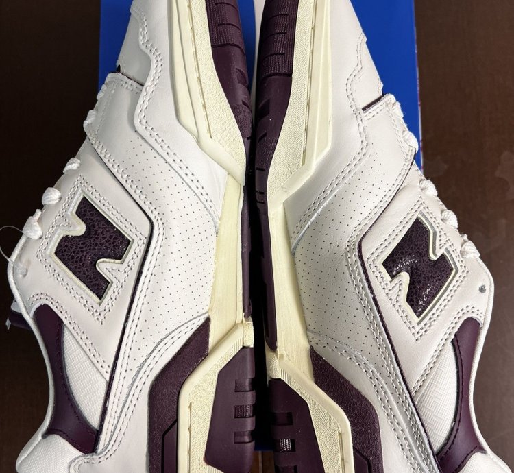 Aim Leon Dore New Balance 550 Purple Basketball Shoes