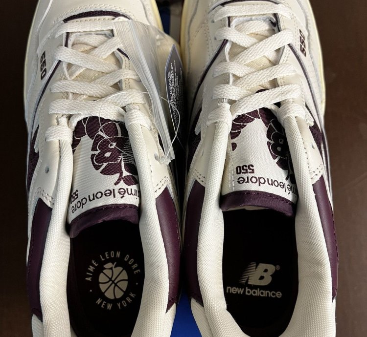 Aim Leon Dore New Balance 550 Purple Basketball Shoes