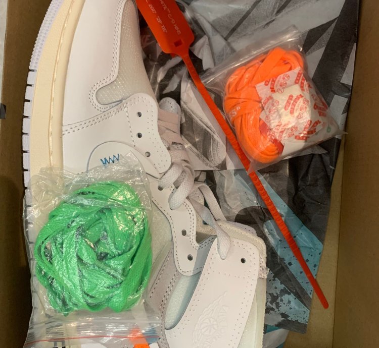 Off-white X Air Jordan 1 Retro High Og white 2018 Aq0818-100